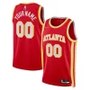 Atractivo Atlanta Hawks Nike 2021/22 Diamond Swingman Custom Jersey Icon Edition Red