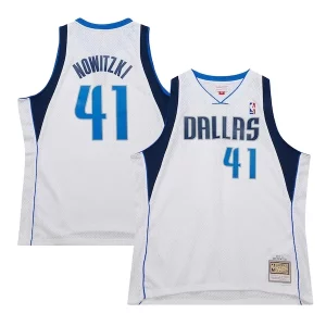 Atractivo Comodo Dirk Nowitzki Dallas Mavericks 2010/11 Hardwood Classics Swingman Jersey White