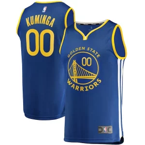 Atractivo Jonathan Kuminga Golden State Warriors 2021 NBA Draft First Round Pick Fast Break Replica Jersey Royal Icon Edition