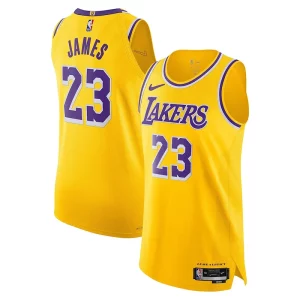 Atractivo LeBron James Los Angeles Lakers Nike Authentic Player Jersey Icon Edition Gold