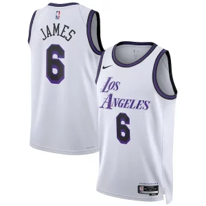 Atractivo LeBron James Los Angeles Lakers Nike Unisex 2022/23 Swingman Jersey City Edition White