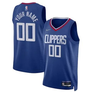 Atractivo Lujoso Comodo LA Clippers Nike 2021/22 Diamond Swingman Custom Jersey Icon Edition Royal