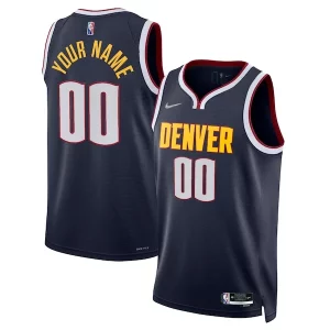 Atractivo Maravilloso Denver Nuggets Nike 2021/22 Diamond Swingman Custom Jersey Icon Edition Navy