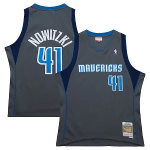 Atractivo Original Dirk Nowitzki Dallas Mavericks 2003/04 Hardwood Classics Swingman Jersey Gray