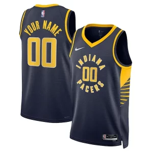 Atractivo Original Fantástico Indiana Pacers Nike Unisex 2022/23 Swingman Custom Jersey Navy Icon Edition