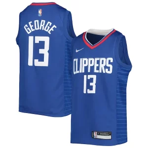 Atractivo Paul George LA Clippers Nike Youth 2021/22 Diamond Swingman Jersey Icon Edition Royal