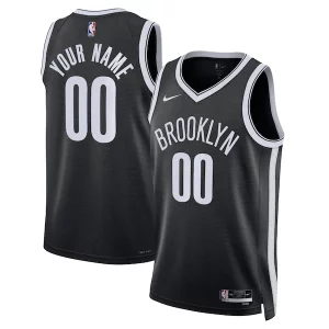 Atractivo Sofisticado Brooklyn Nets Nike Unisex Swingman Custom Jersey Black Icon Edition