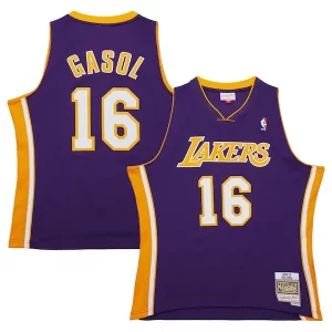 Atractivo Sofisticado Pau Gasol Los Angeles Lakers 2009/10 Hardwood Classics Swingman Jersey Purple