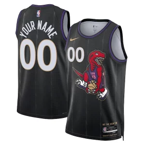 Atractivo Toronto Raptors Nike Unisex 2024/25 Custom Swingman Jersey City Edition Black