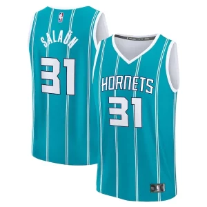 Atractivo Único Duradero Tidjane Salaun Charlotte Hornets 2024 NBA Draft Fast Break Player Jersey Icon Edition Teal