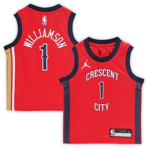 Atractivo Zion Williamson New Orleans Pelicans Jordan Brand Preschool 2022/23 Replica Jersey Statement Edition Red