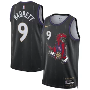 Bonito Clásico Perfecto RJ Barrett Toronto Raptors Nike Unisex 2024/25 Swingman Player Jersey City Edition Black