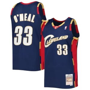 Bonito Encantador Shaquille O'Neal Cleveland Cavaliers Hardwood Classics 2009/10 Jersey Navy