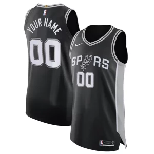 Bonito Exquisito Genial San Antonio Spurs Nike Authentic Custom Jersey Black Icon Edition