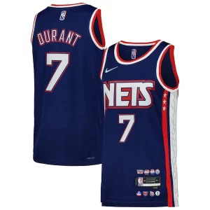 Bonito Exquisito Kevin Durant Brooklyn Nets Nike Swingman Player Jersey City Edition Blue/Gray