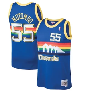 Bonito Fácil de llevar Dikembe Mutombo Denver Nuggets 1991/92 Hardwood Classics Swingman Jersey Blue