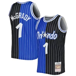 Bonito Increíble Tracy McGrady Orlando Magic Hardwood Classics 2003/04 Split Swingman Jersey Blue/Black