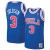 Bonito Maravilloso Allen Iverson Philadelphia 76ers 1996/97 Hardwood Classics Throwback Swingman Jersey Royal