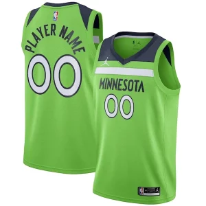 Bonito Minnesota Timberwolves Jordan Brand Swingman Custom Jersey Statement Edition Green