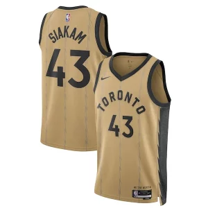 Bonito Original Pascal Siakam Toronto Raptors Nike Unisex 2023/24 Swingman Jersey Gold City Edition