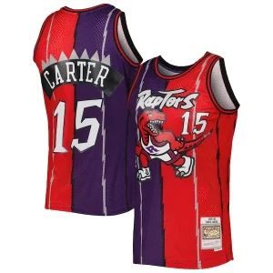 Bonito Robusto Original Vince Carter Toronto Raptors Hardwood Classics 1998/99 Split Swingman Jersey Purple/Red