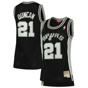 Bonito Tim Duncan San Antonio Spurs Women's 1998/99 Hardwood Classics Swingman Jersey Black