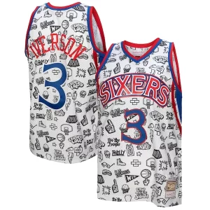 Chulo Comodo Allen Iverson Philadelphia 76ers 1996/97 Swingman Jersey White