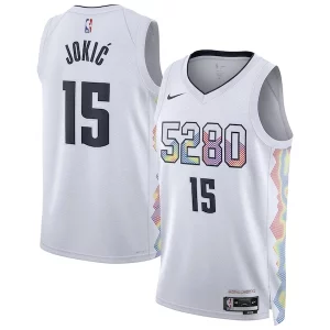 Chulo Comodo Ideal Nikola Jokic Denver Nuggets Nike Unisex 2024/25 Swingman Player Jersey City Edition White