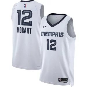 Chulo Exquisito Moderno Ja Morant Memphis Grizzlies Nike Unisex Swingman Jersey Association Edition White/Navy