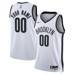 Chulo Exquisito Práctico Brooklyn Nets Nike Unisex Swingman Custom Jersey White Association Edition