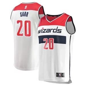 Original Moderno Increíble Alexandre Sarr Washington Wizards Youth Fast Break Replica Player Jersey Association Edition White