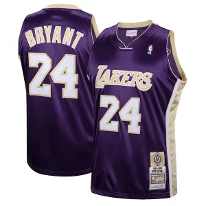 Chulo Kobe Bryant Los Angeles Lakers Hall of Fame Class of 2020 #24 Authentic Hardwood Classics Jersey Purple/Gold