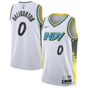 Chulo Tyrese Haliburton Indiana Pacers Nike Unisex 2024/25 Swingman Player Jersey City Edition White