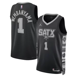 Chulo Victor Wembanyama San Antonio Spurs Jordan Brand Unisex Swingman Jersey Statement Edition Black