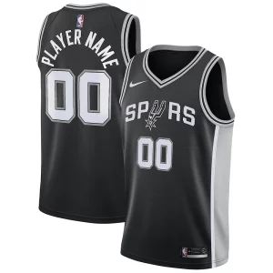 Clásico Atractivo Ideal San Antonio Spurs Nike Swingman Custom Jersey Black Icon Edition