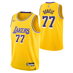 Clásico Chulo Luka Dončić Los Angeles Lakers Nike Unisex Swingman Jersey Icon Edition Gold