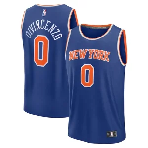 Clásico Comodo Donte DiVincenzo New York Knicks Fast Break Replica Player Jersey Icon Edition Royal