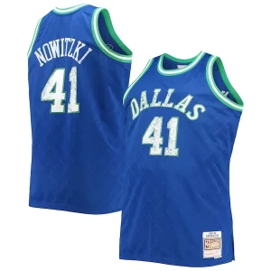 Clásico Dirk Nowitzki Dallas Mavericks Big & Tall 1998/99 NBA 75th Anniversary Diamond Swingman Jersey Blue