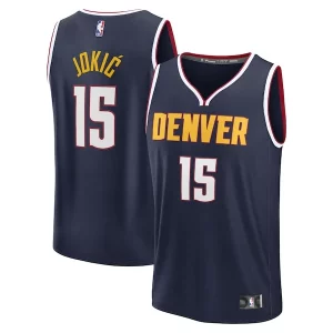 Clásico Estupendo Nikola Jokic Denver Nuggets Youth Fast Break Replica Player Jersey Icon Edition Navy