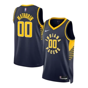 Clásico Fácil de llevar Comodo Bennedict Mathurin Indiana Pacers Nike Unisex Swingman Jersey Association Edition Navy