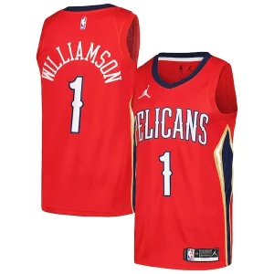 Clásico Increíble Zion Williamson New Orleans Pelicans Jordan Brand Swingman Player Jersey Statement Edition Red