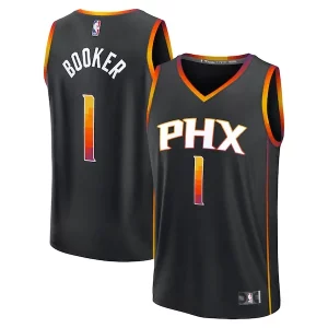Clásico Magnífico Hermoso Devin Booker Phoenix Suns Fast Break Replica Player Jersey Statement Edition Black