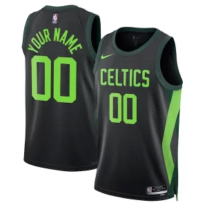Clásico Moderno Atractivo Boston Celtics Nike Unisex 2024/25 Custom Swingman Jersey City Edition Black