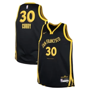 Clásico Moderno Ideal Stephen Curry Golden State Warriors Nike Youth Swingman Replica Jersey City Edition Black