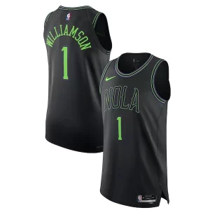 Clásico Nike Zion Williamson New Orleans Pelicans Authentic Jersey City Edition Black