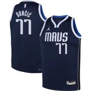 Clásico Resistente Perfecto Luka Doncic Dallas Mavericks Jordan Brand Youth Swingman Jersey Statement Edition Navy