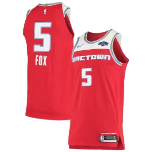 Comodo De'Aaron Fox Sacramento Kings Nike Authentic Badge Jersey City Edition Red