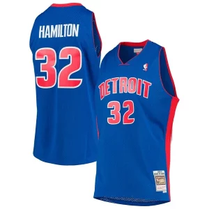 Comodo Elegante Richard Hamilton Detroit Pistons 2003/04 Hardwood Classics Swingman Jersey Blue