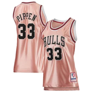 Comodo Ideal Lujoso Scottie Pippen Chicago Bulls Women's 75th Anniversary Rose Gold 1997 Swingman Jersey Pink