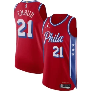 Comodo Joel Embiid Philadelphia 76ers Jordan Brand Authentic Player Jersey Statement Edition Red